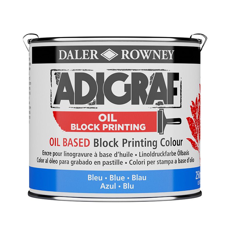 Adigraf Oil Block Printing 250 ml Blue, Korvaa 5900019