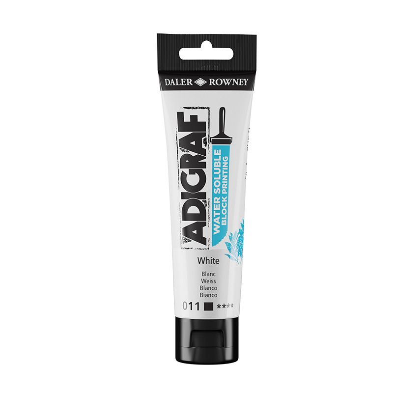 Adigraf Water Soluble Block print 59 ml White