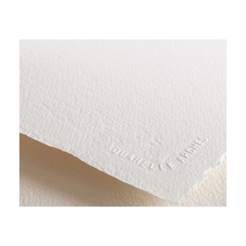 Arches 300g 56x76cm puolikarkea Bright White, 100% lumppu akvarellipaperi