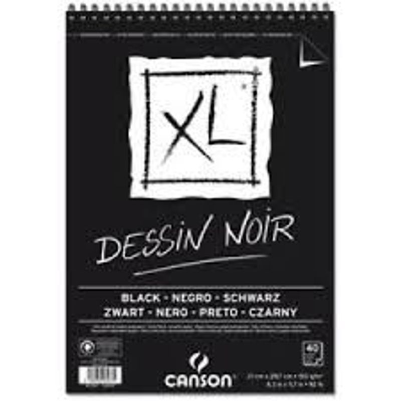 Canson XL Dessin Black 150g A3 (40) kierre, Luonnoslehtiö