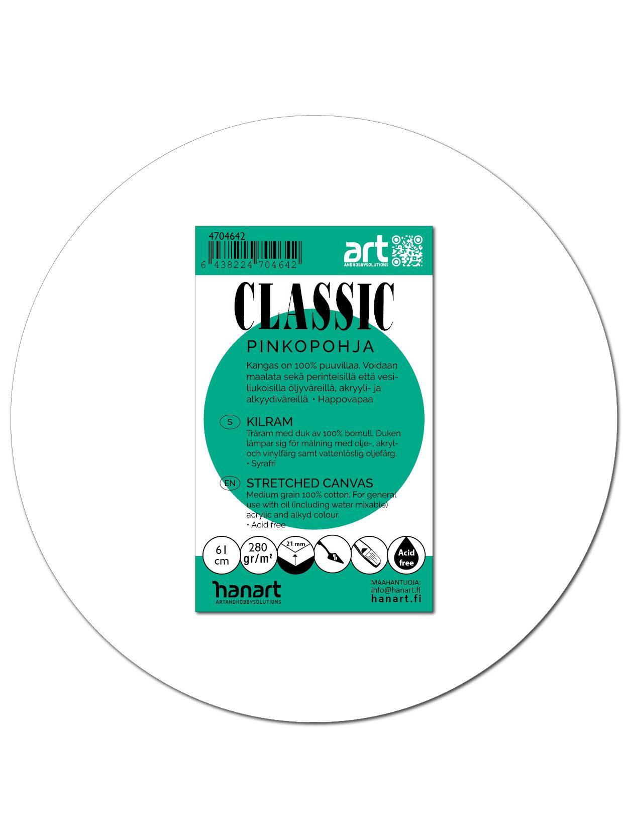 CLASSIC Pinkopohja pyöreä 61cm