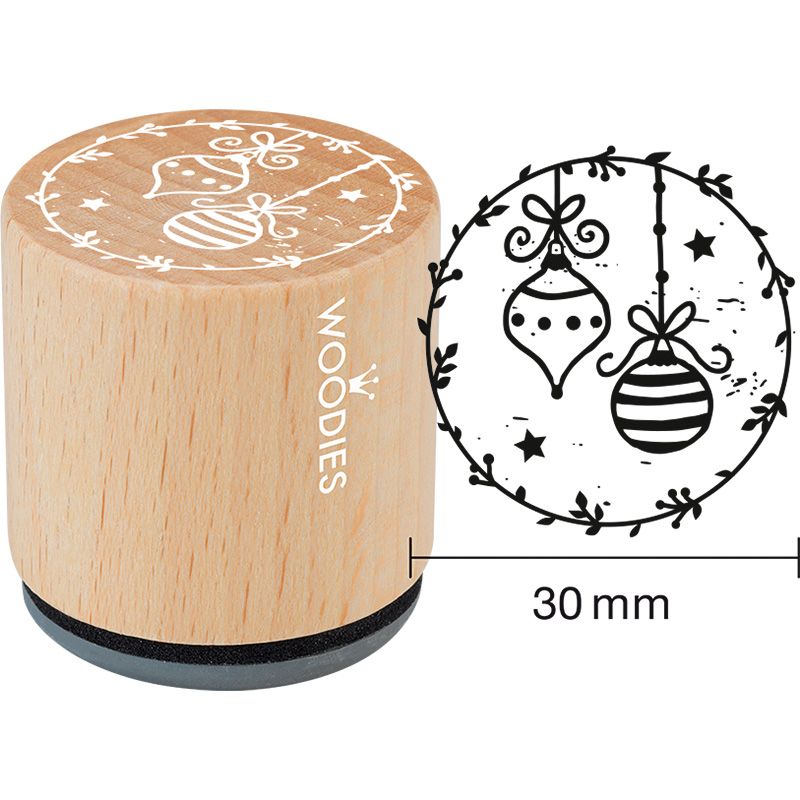 CP Woodies leimasin Christmas ball