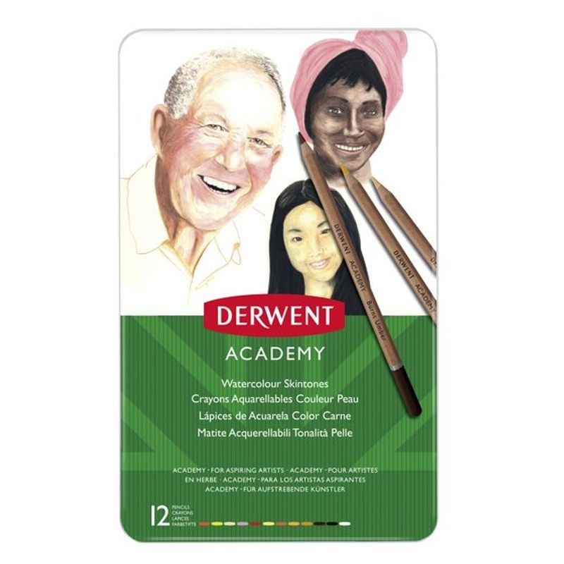 Derwent Academy Watercolour 12 skintones