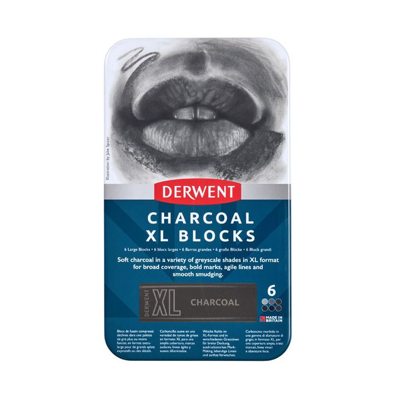 Derwent Charcoal XL Blocks (6)