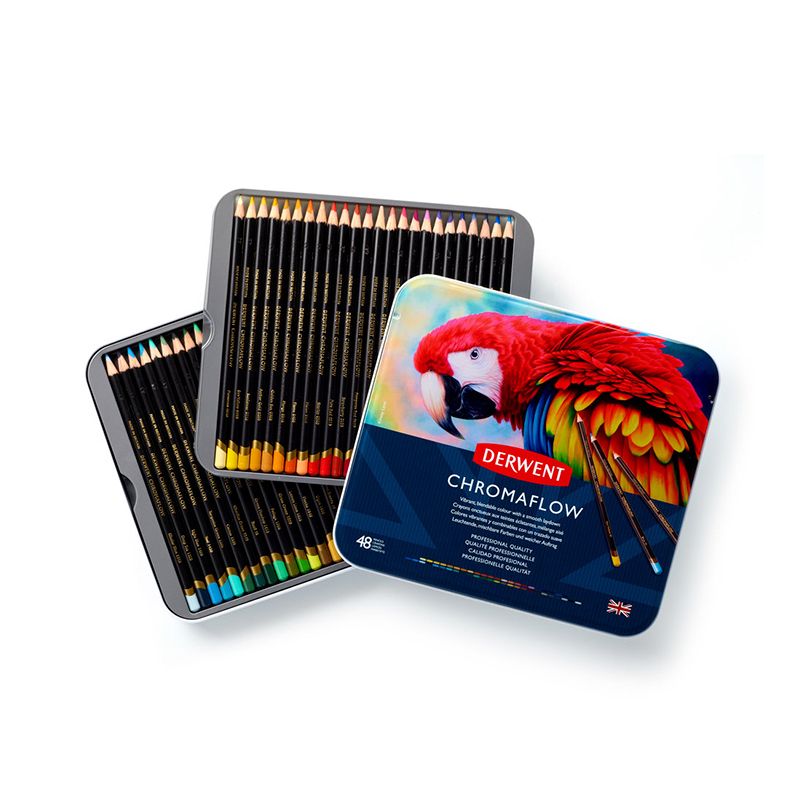 Derwent Chromaflow 48 väriä, metallirasia
