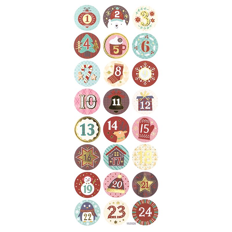 DPC Adventtikalenterin numerotarrat 1-24