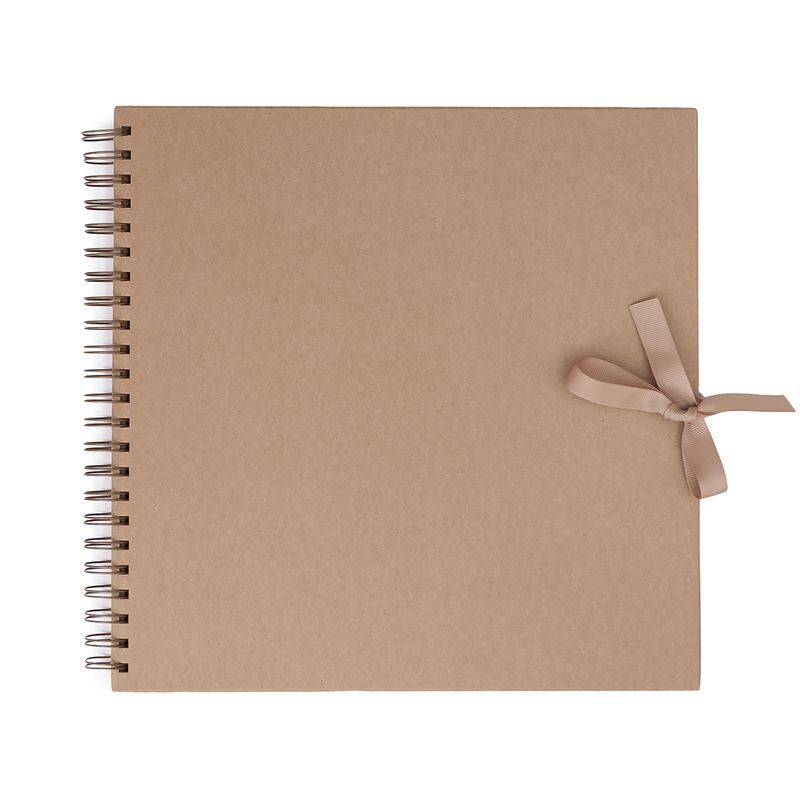 DPC Scrapbook kierre 20x20 (40) voimapaperi, ruskeat sivut, nauhasuljenta