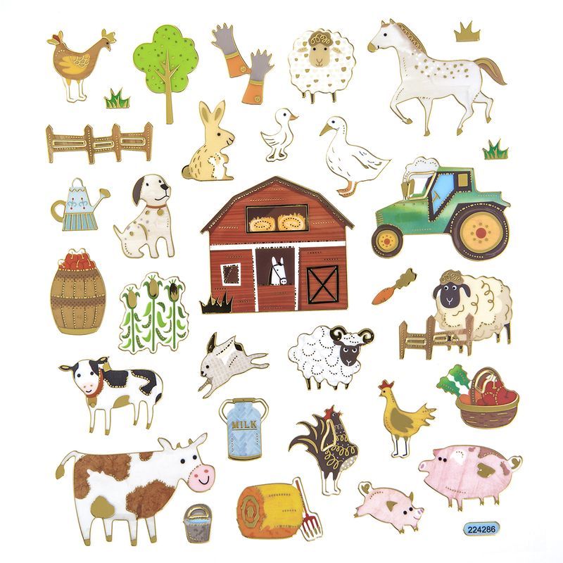 DPC tarra-arkki A5 32kpl maatila, UV-lakka