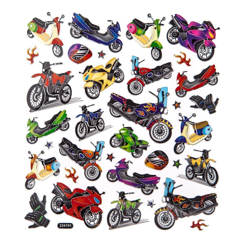 DPC tarra-arkki A5 34kpl moottoripyörät, UV-lakka