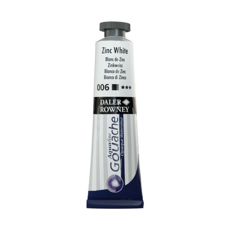 DR Aquafine Gouache 006 38ml Zinc White