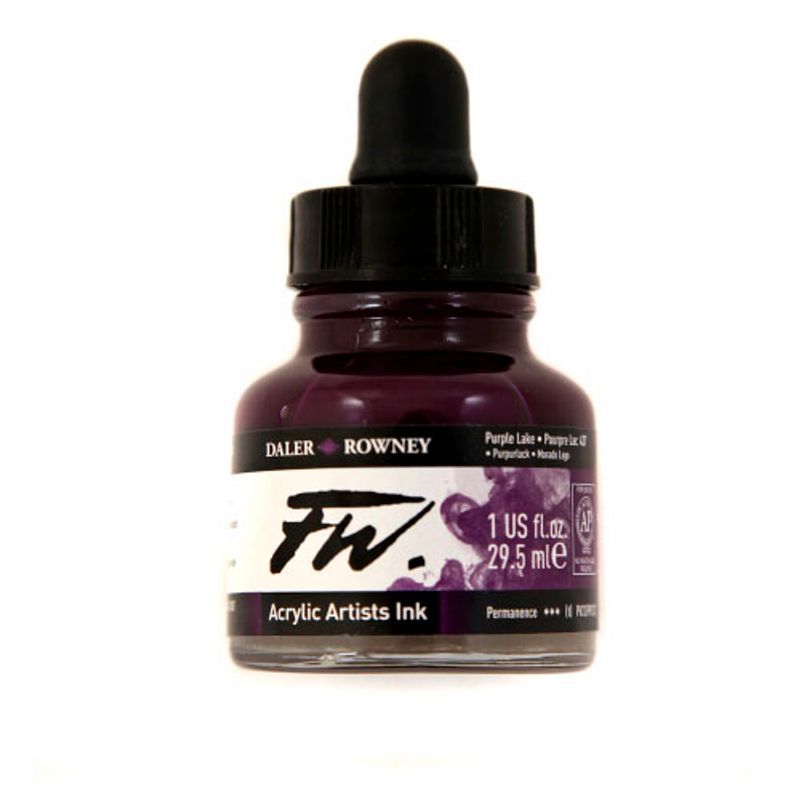DR FW Acrylic ink 29.5ml 437 Purple lake, Taiteilijatasoinen muste