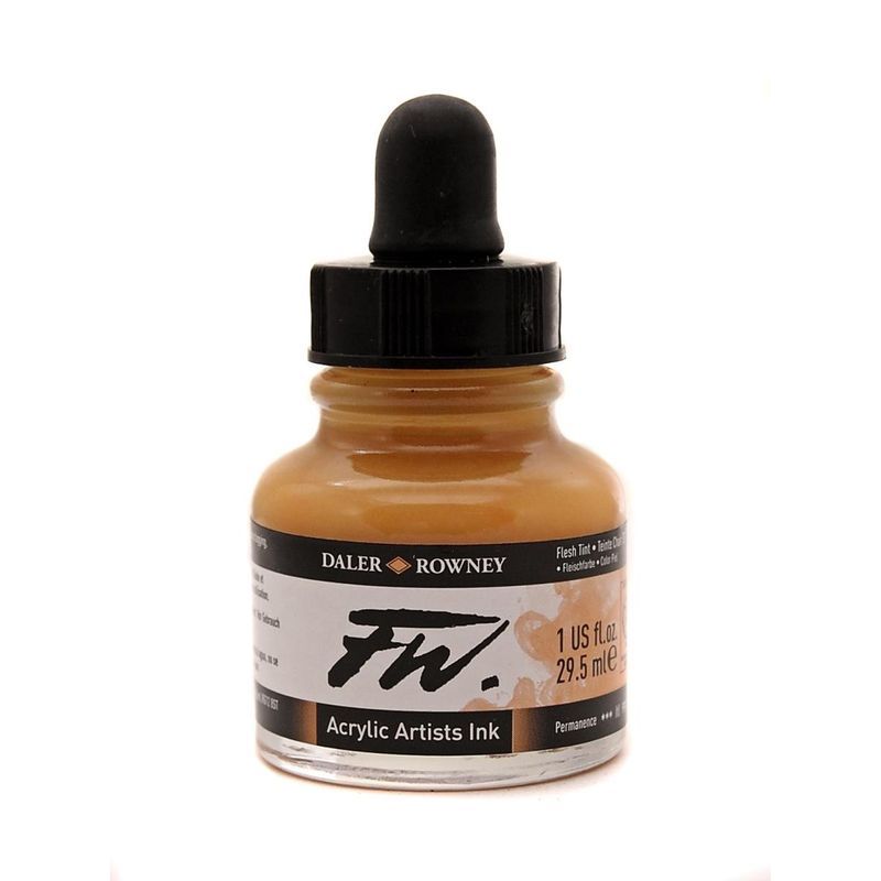 DR FW Acrylic ink 29.5ml 578 Peach Pink, Taiteilijatasoinen muste
