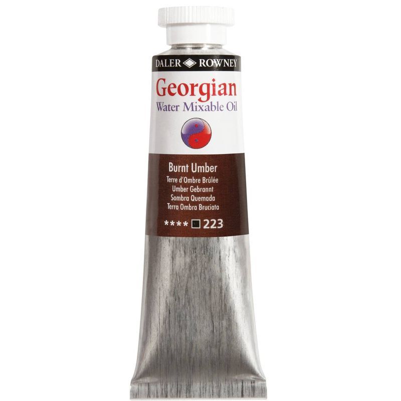DR Georgian WAMO 37ml 223 Burnt umber, vesiliukoinen öljyväri