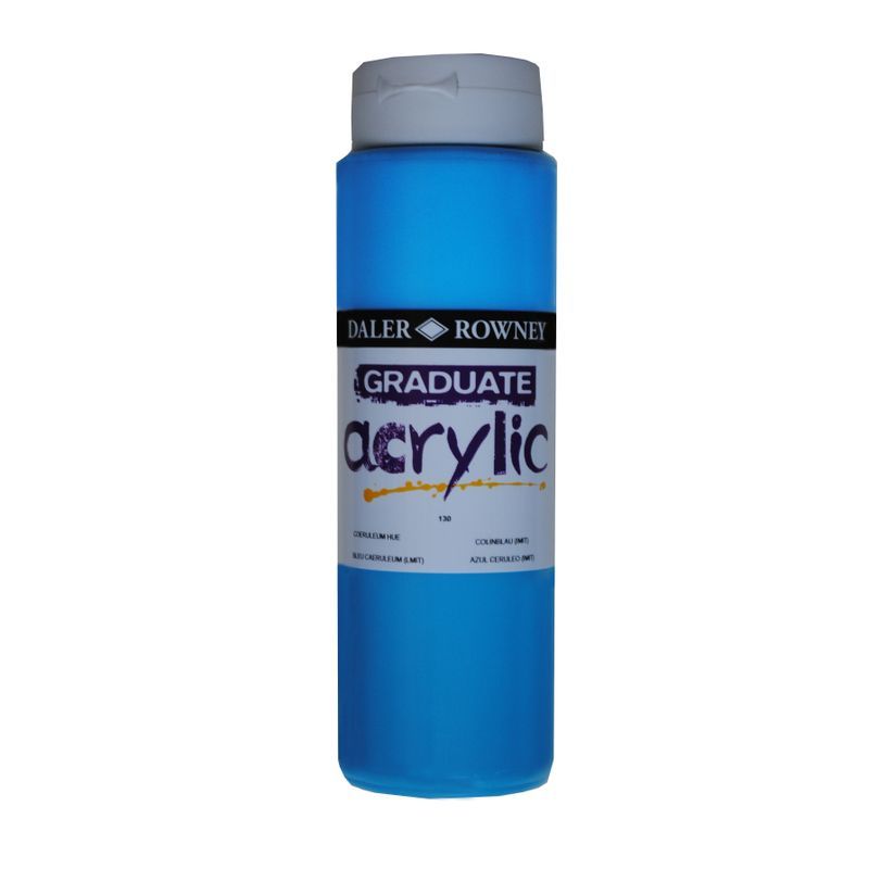 DR Graduate acrylic 500ml 130 Coeruleum hue, 500ml akryyliväri