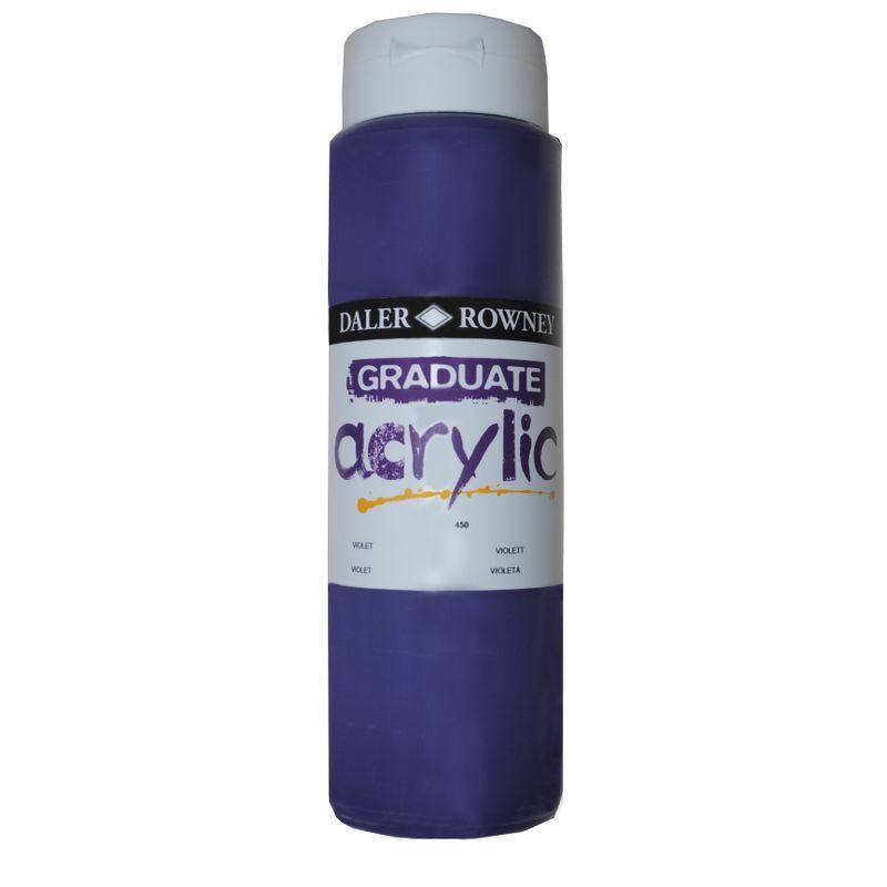 DR Graduate acrylic 500ml 450 Violet, 500ml akryyliväri