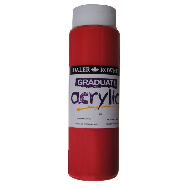 DR Graduate acrylic 500ml 500 Cadmium red hue, 500ml akryyliväri