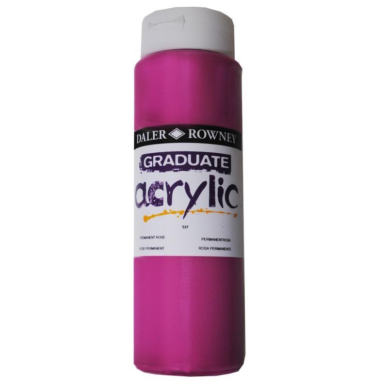 DR Graduate acrylic 500ml 537 Permanent rose, 500ml akryyliväri