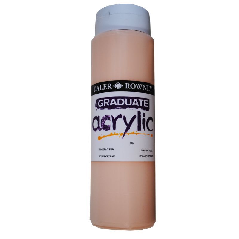 DR Graduate acrylic 500ml 573 Portrait pink, 500ml akryyliväri