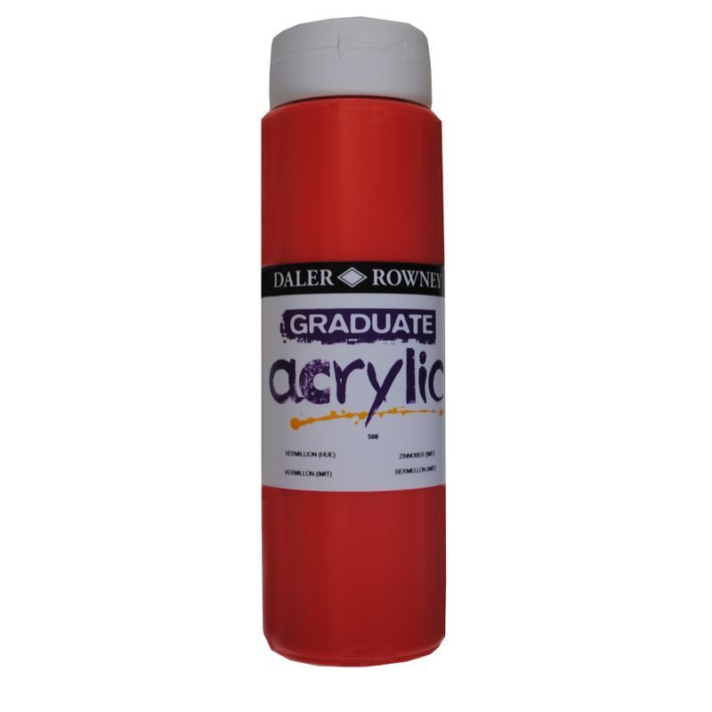 DR Graduate acrylic 500ml 588 Vermilion, 500ml akryyliväri