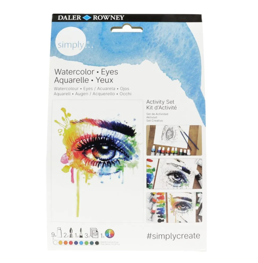 DR Simply Akvarellisetti Activity Eyes