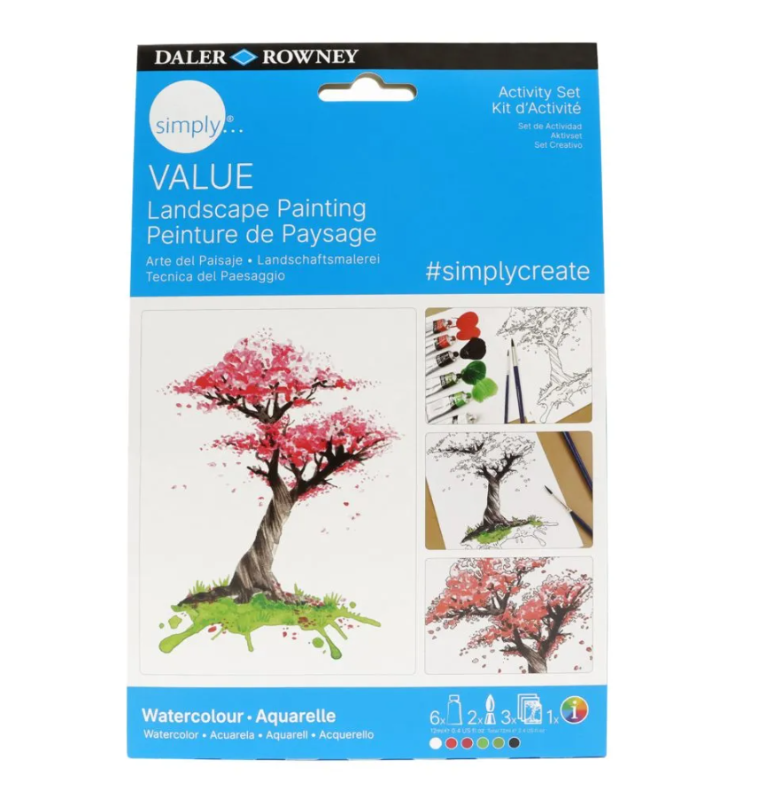 DR Simply Akvarellisetti Activity Landscape