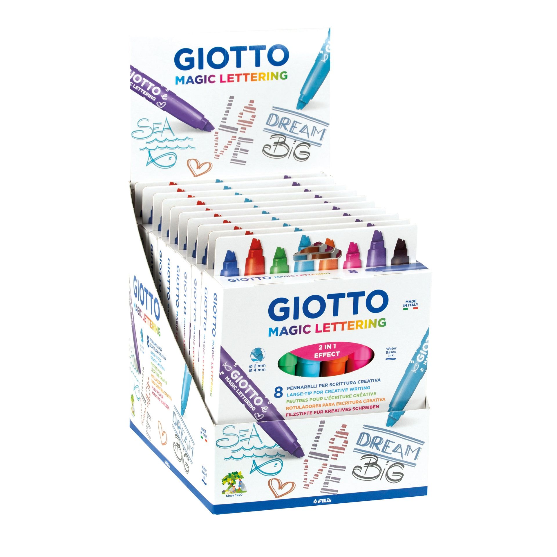 Giotto Magic Lettering 8 tuplateräkynää