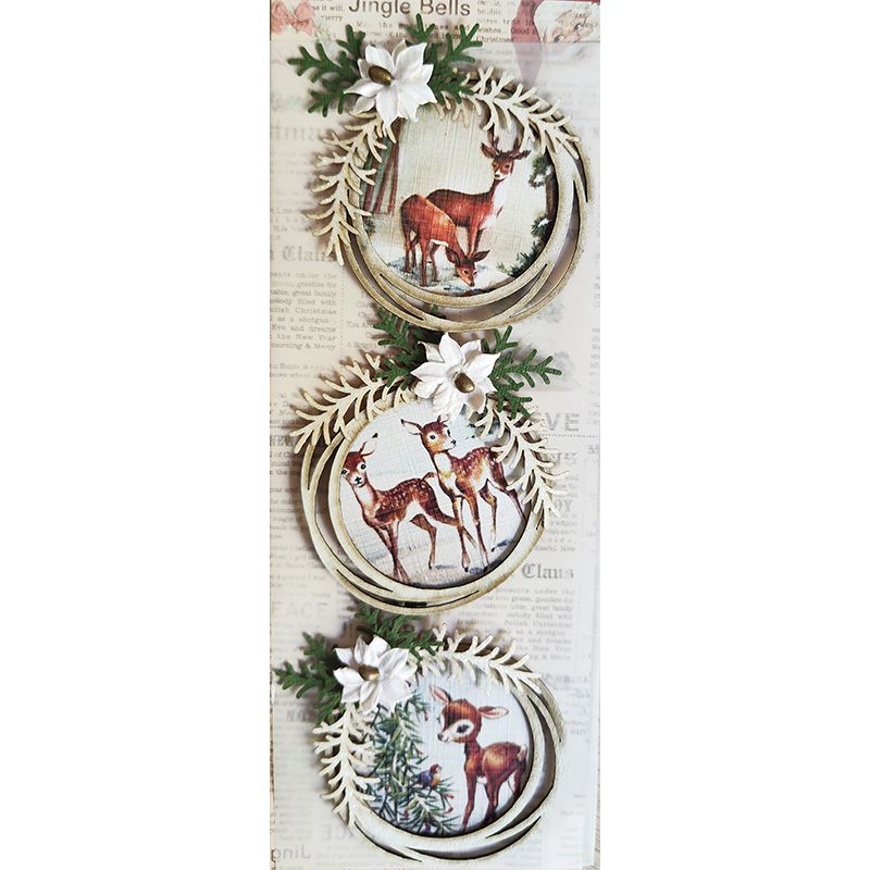 Ilox 3D Askartelukranssit bambi 3kpl