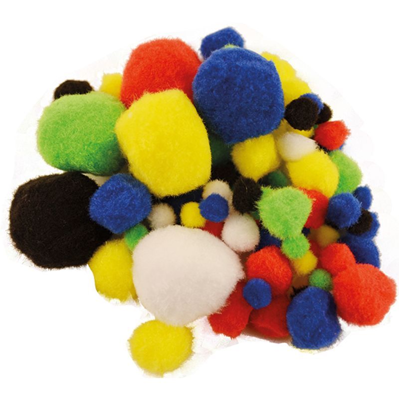 ILOX Pompoms 10-45mm lajitelma 100kpl