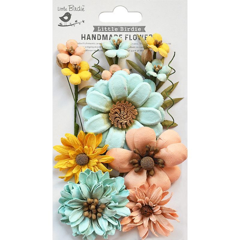 L.Birdie paperikukat Helen Sunshine,12kpl pastelli, käsintehty