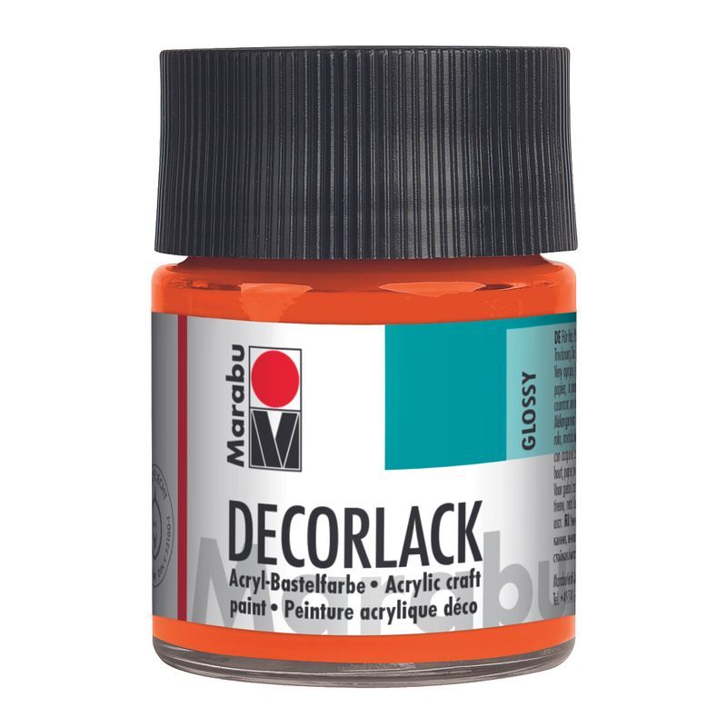 Marabu Askarteluväri glossy 50ml 013 Orange, oranssi