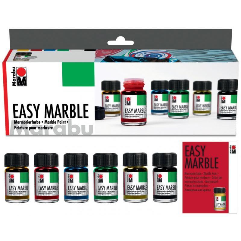 Marabu Easy Marble-starter set 6x15ml