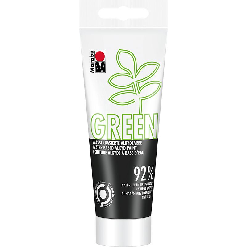 Marabu Green alkydimaali 100ml 073 musta, black