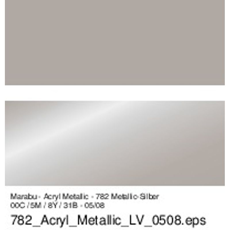 Marabu Posliini-lasitussi 1-2mm 082 Silver, hopea