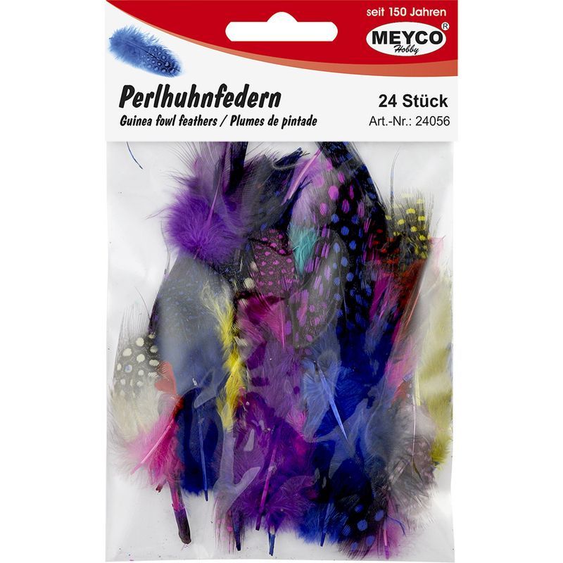 MEYCO helmikananhöyhen värilajitelma 24kpl