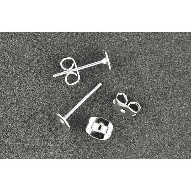 MEYCO Korvakorutappi 4+6mm hopea, TEHTAALLE 03/2025 nikkelitön