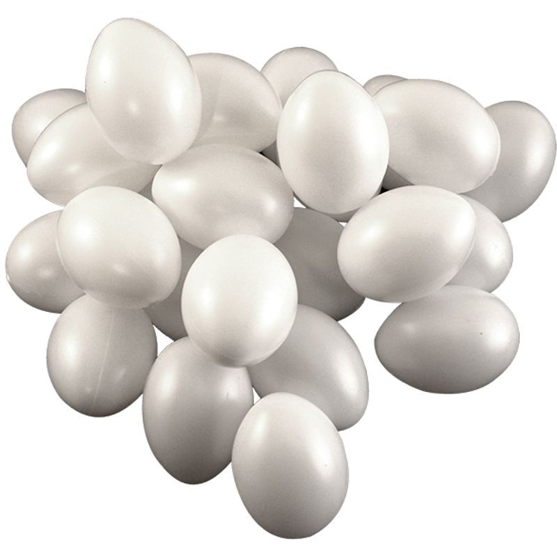 P. ILOX Muovimuna 60mm valkoinen 25kpl