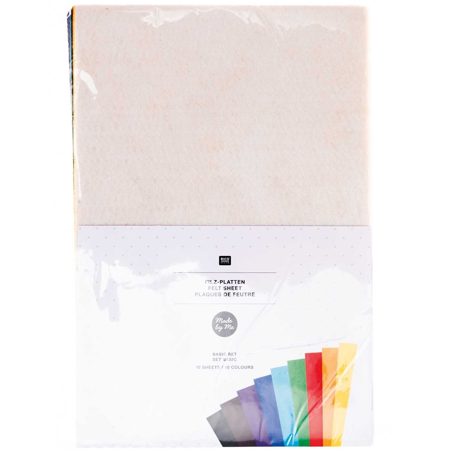 RICO Huopalajitelma 20x30 cm Basic 1mm 10 arkkia