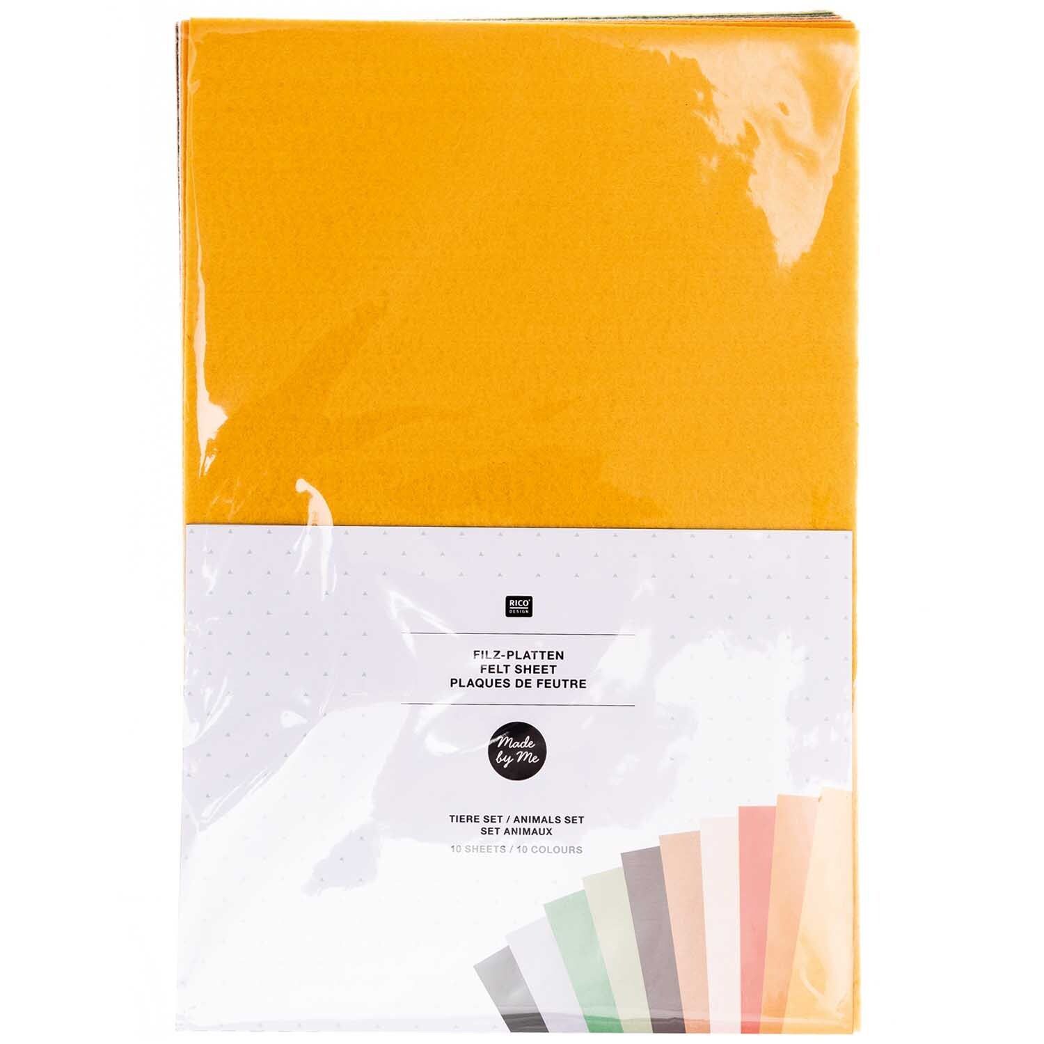 RICO Huopalajitelma 20x30 cm Earth 1mm 10 arkkia