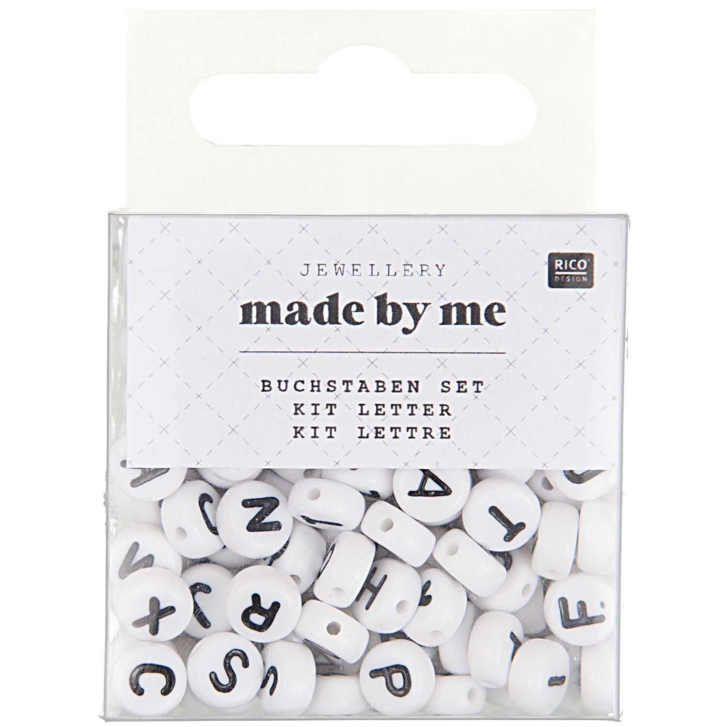 RICO Kirjainhelmet valkoiset