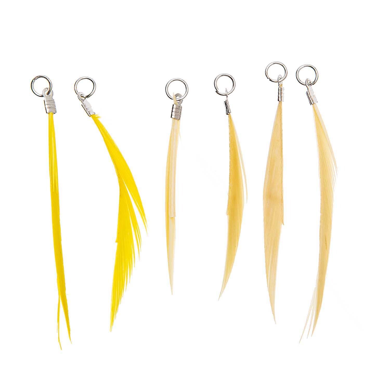 RICO Korutarvike höyhen 6 kpl keltaiset