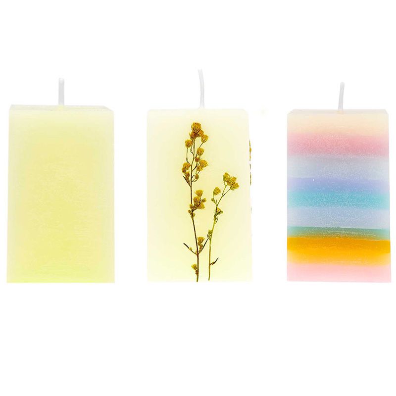 RICO Kynttilämuotti neliö 61x61x95mm silikoni