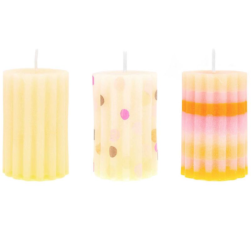 RICO Kynttilämuotti pyöreä uurrettu 60x60x88mm sil