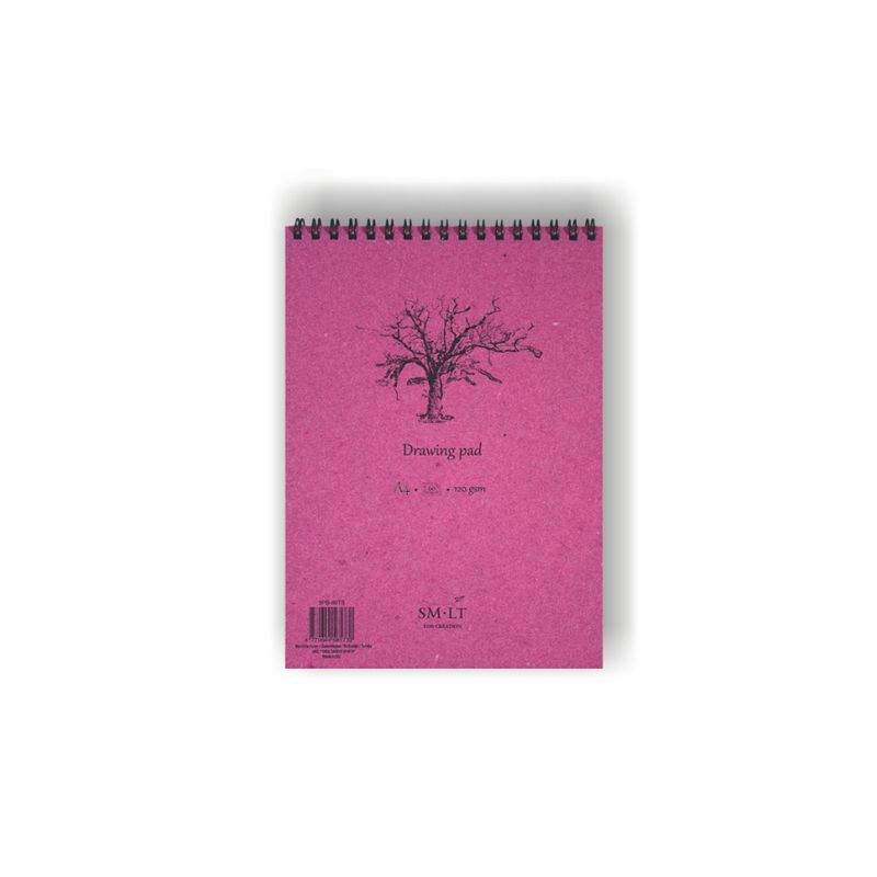 SMLT Piirustuslehtiö 120g A4 (60), mikroperforointi, kierre yläreunassa