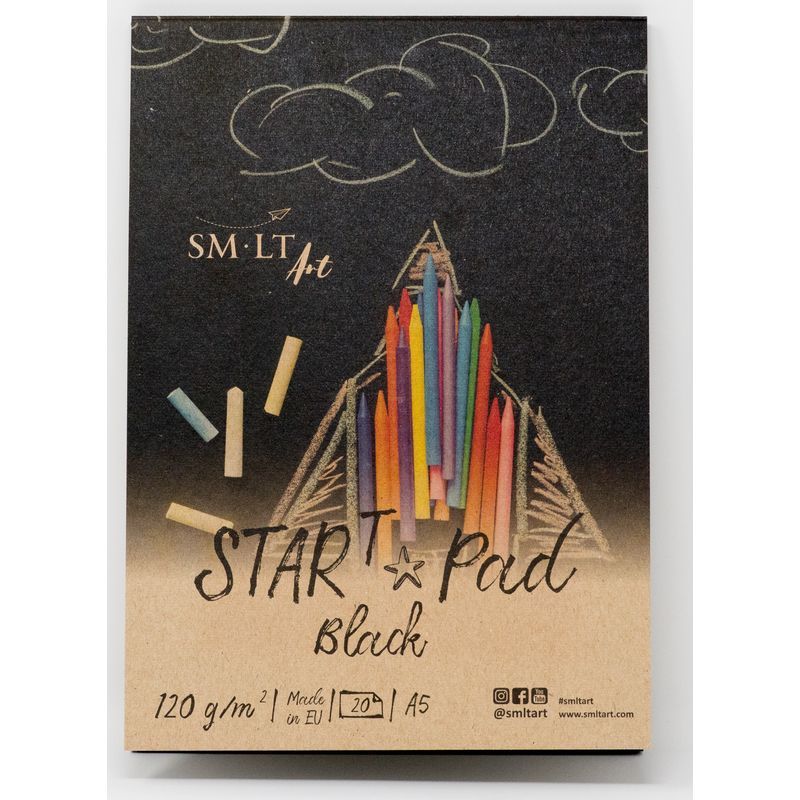 SMLT Star T musta 120g  A5 (20) lehtiö FSC