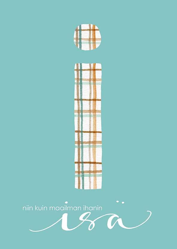 Postikortti Henna Adel - i niin kuin maailman ihanin isä