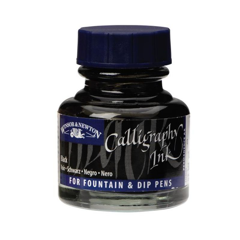 WN Calligraphy ink 30 ml030 Black, kalligrafiamuste