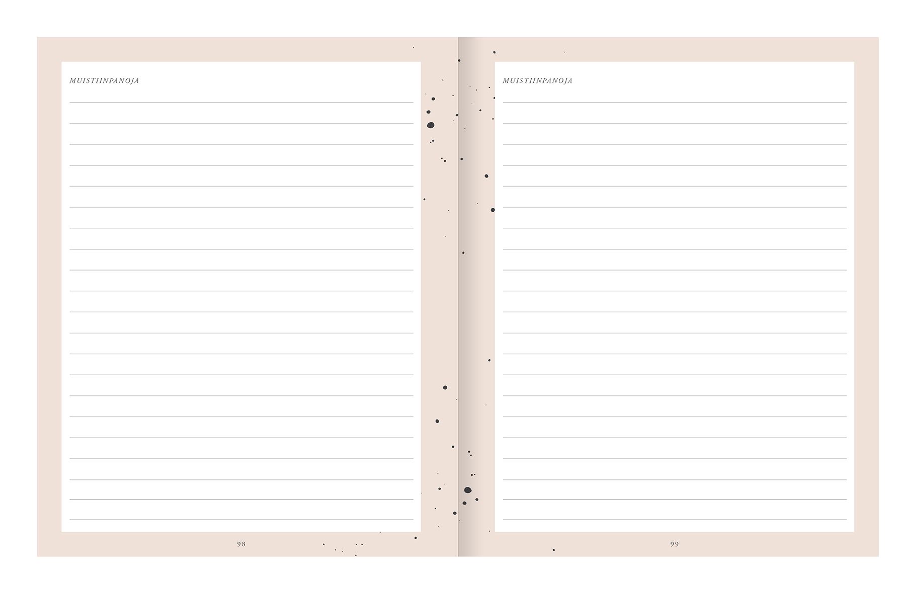 Lukupäiväkirja Putinki Kalligrafiastudio - Kaikki kirjani 2. painos
