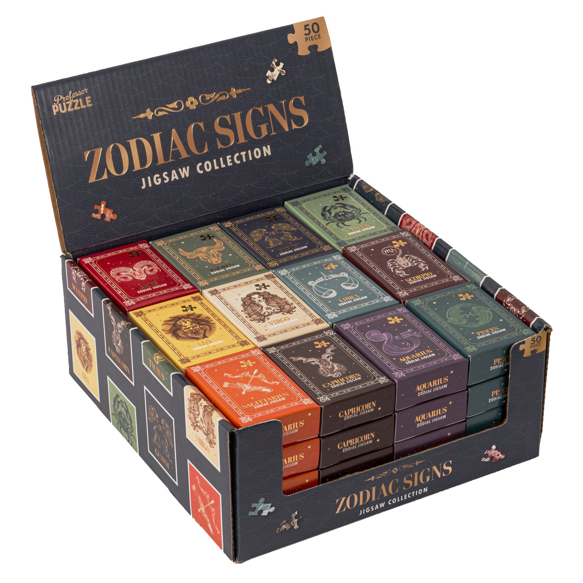 Minialapeli 50 palaa Professor Puzzle - Zodiac Signs