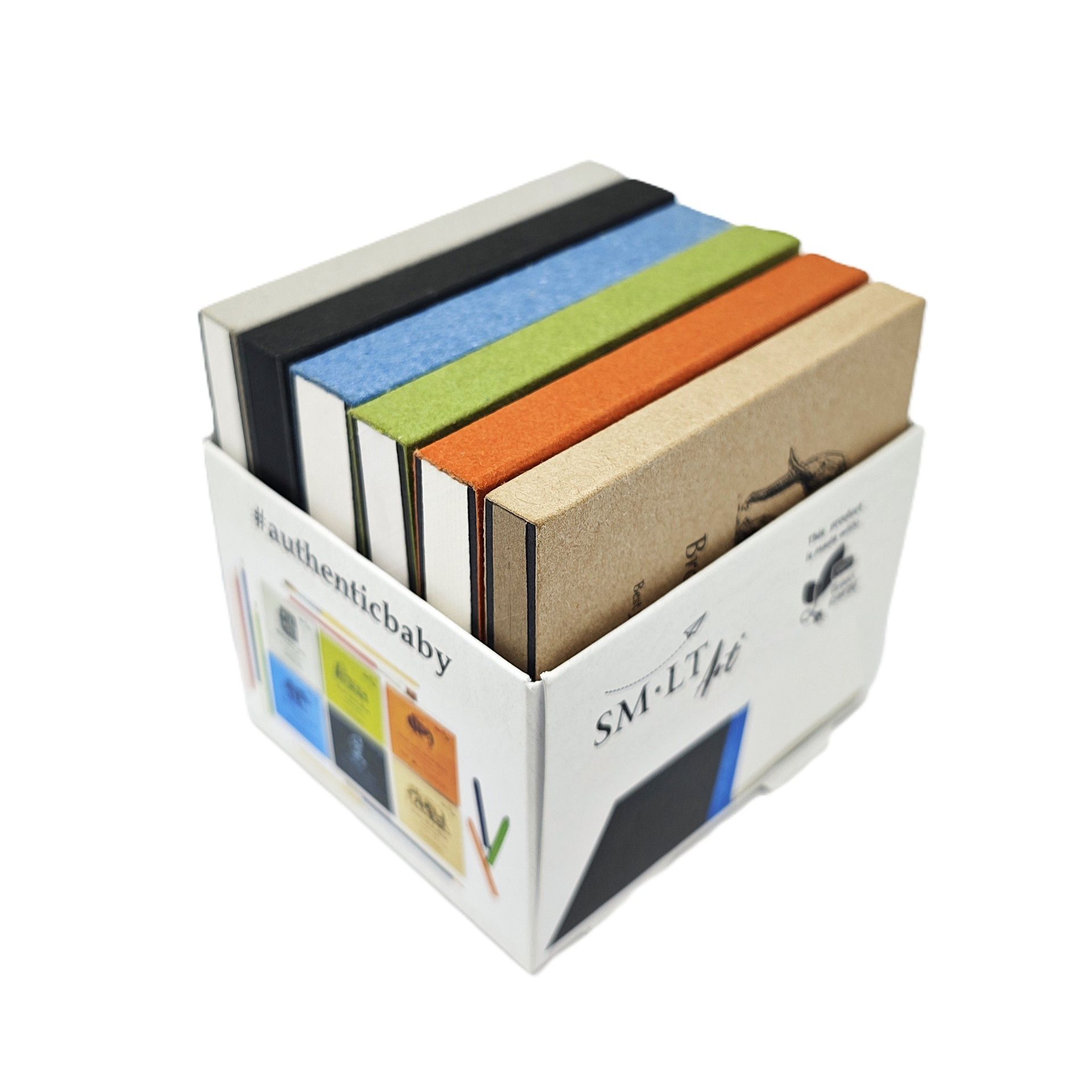 SMLT Baby book 9x9xcm 6 kpl pakkaus eri tekniikat