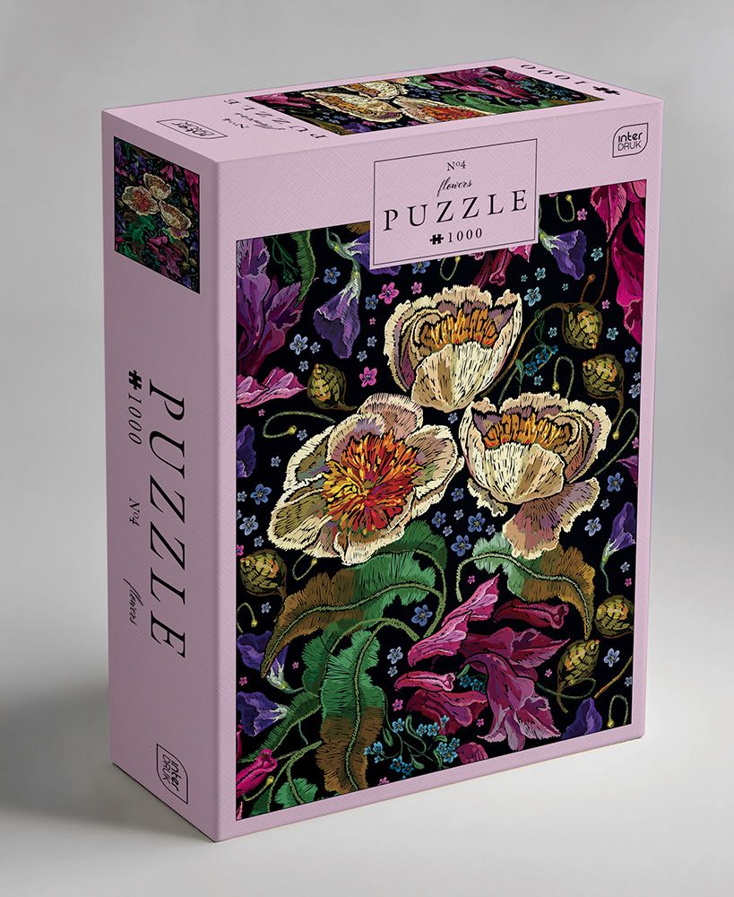 Palapeli 1000 palaa Interdruk - Flowers 4